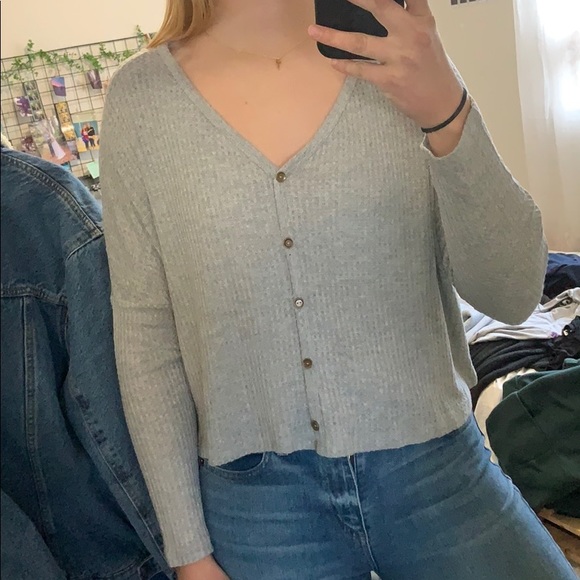 Button up knit long sleeve - Picture 4 of 6